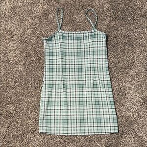 Plaid Green Dress